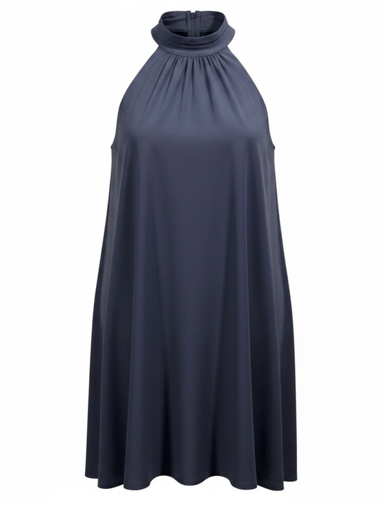 Lush Dresses & Skirts - New Lush Small Navy Halter Neck Swing Dress Wedding Guest Graduation Cocktail